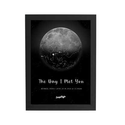 Personalized Moon Star Map