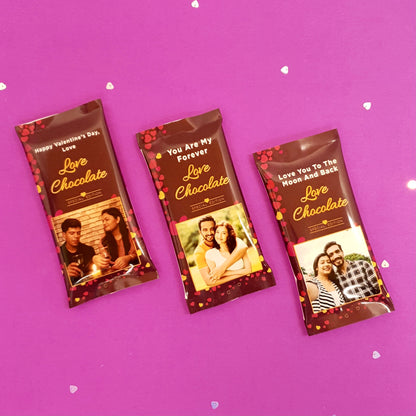 Personalized Dairy Milk Silk Wrapper with Original Silk Chocolate inside (Pack of 3)