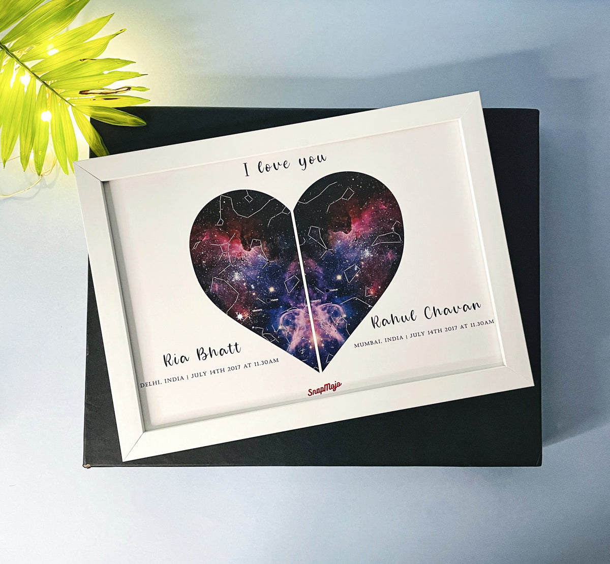 Personalised Dual Location Star Map