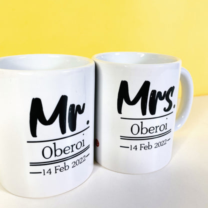 Couples Mug - Mr and Mrs Mugs Set